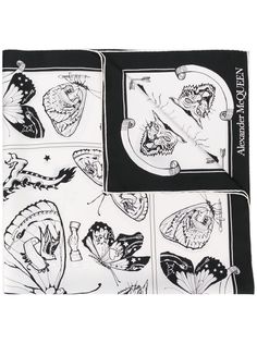 Alexander McQueen платок с принтом