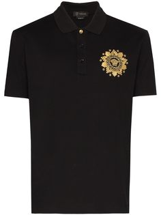 Versace рубашка-поло с принтом Medusa