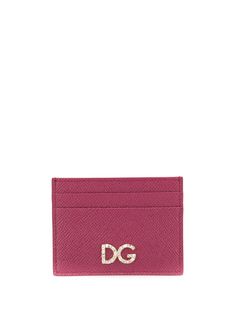 Dolce & Gabbana картхолдер с логотипом и стразами