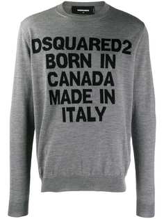 Dsquared2 джемпер вязки интарсия