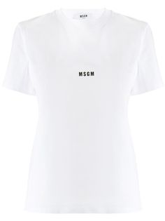 MSGM футболка с логотипом