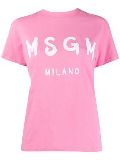 MSGM футболка с логотипом