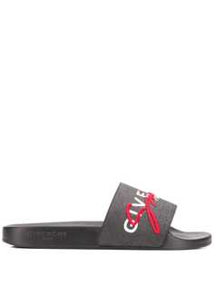 Givenchy шлепанцы с вышивкой