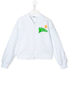 Msgm Kids бомбер с логотипом