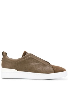 Ermenegildo Zegna XXX слипоны с декоративными шнурками