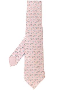 Hermès галстук с принтом Hermes
