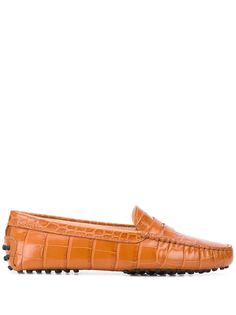 Tods пенни-лоферы с тиснением под кожу крокодила Tod’S