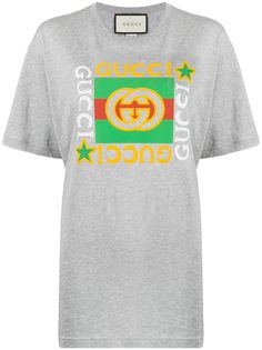 Gucci футболка оверсайз с логотипом GG