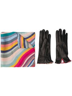 Paul Smith шейный платок с изогнутыми полосками