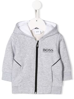 Boss Kids куртка с капюшоном и логотипом