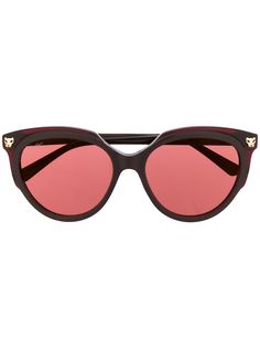 Cartier Eyewear солнцезащитные очки Panthere в оправе кошачий глаз