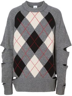 Burberry кашемировый свитер с вырезными деталями