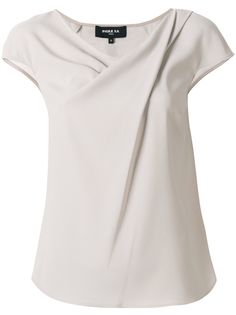 Paule Ka блузка с драпировкой на воротнике