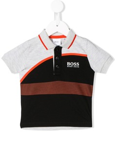 Boss Kids рубашка поло в стиле колор-блок