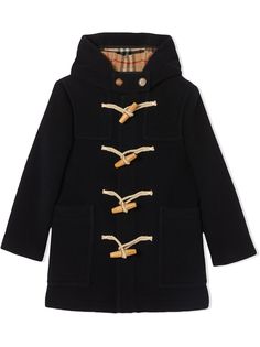 Burberry Kids boiled wool duffle coat