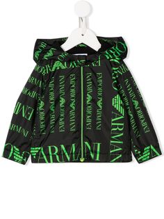 Emporio Armani Kids куртка с капюшоном и логотипом