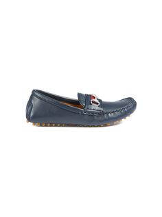 Gucci Kids мокасины с отделкой Web
