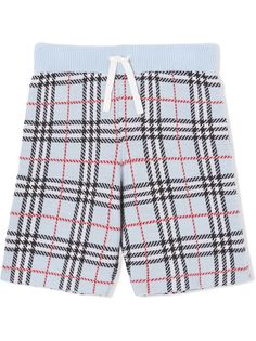 Burberry Kids жаккардовые шорты в клетку