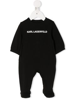 Karl Lagerfeld Kids комбинезон для новорожденного с логотипом