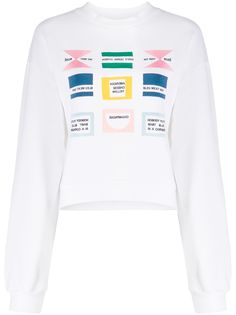 Être Cécile свитер Flag Alexis с длинными рукавами и принтом