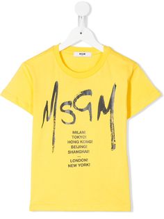 Msgm Kids футболка с логотипом