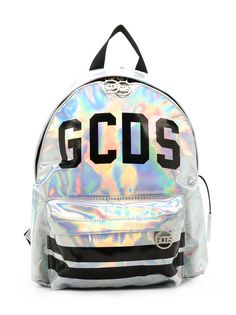 Gcds Kids голографический рюкзак с логотипом