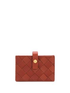 Bottega Veneta компактный плетеный картхолдер