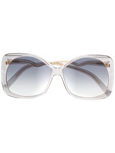 Emmanuelle Khanh массивные солнцезащитные очки с эффектом градиента