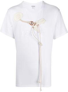 Loewe футболка с декором из веревки