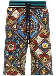 Dolce & Gabbana спортивные шорты с принтом Kings Age