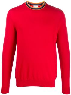 Paul Smith джемпер с воротником в полоску Artist Stripe