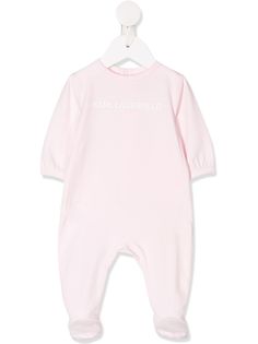 Karl Lagerfeld Kids комбинезон для новорожденного с логотипом