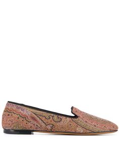 Etro лоферы с узором пейсли