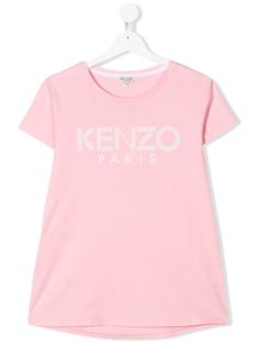 Kenzo Kids футболка с круглым вырезом и логотипом