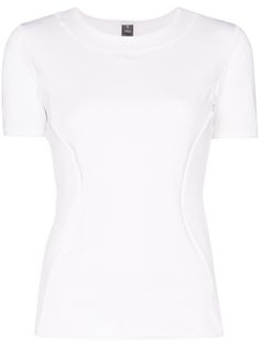 adidas by Stella McCartney футболка с сетчатой вставкой из коллаборации с Stella McCartney