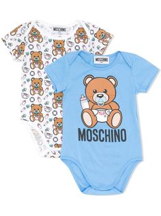 Moschino Kids комплект из двух боди с принтом Teddy Bear