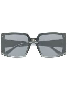 Balenciaga солнцезащитные очки Shield в квадратной оправе