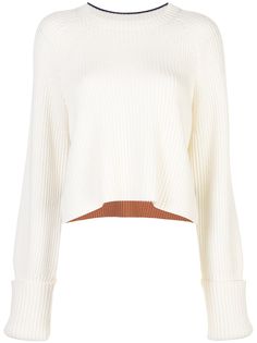 Proenza Schouler White Label укороченный джемпер с полосками