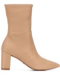 Stuart Weitzman ботильоны с декоративной строчкой