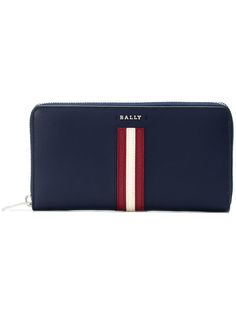Bally кошелек с полосками и логотипом