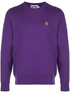 BAPE толстовка One Point с круглым вырезом