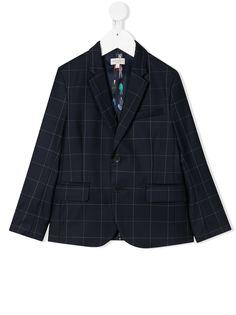 Paul Smith Junior клетчатый однобортный блейзер