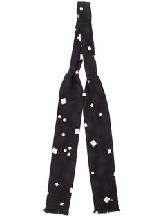 Saint Laurent галстук-бабочка с принтом