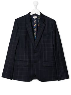 Paul Smith Junior клетчатый однобортный блейзер