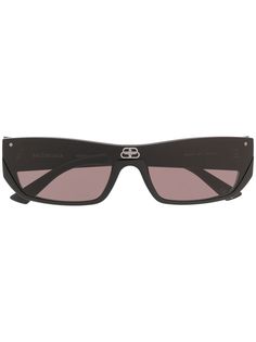 Balenciaga Eyewear солнцезащитные очки Shield в прямоугольной оправе