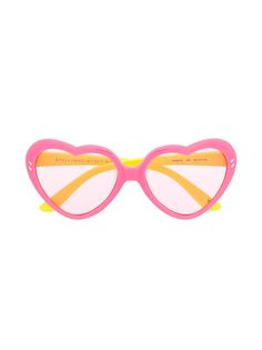 Stella McCartney Eyewear солнцезащитные очки с оправой в форме сердца