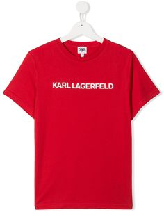 Karl Lagerfeld Kids футболка с короткими рукавами и логотипом