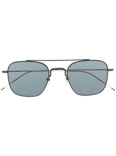 Thom Browne Eyewear солнцезащитные очки-авиаторы в квадратной оправе