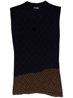 Raf Simons жилет с контрастными вставками