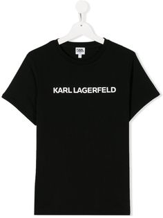 Karl Lagerfeld Kids футболка с логотипом